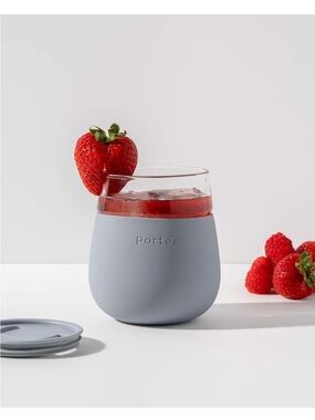 W&P Porter 450ml Wine Cocktail Glass Tumbler with Protective Silicone Sleeve